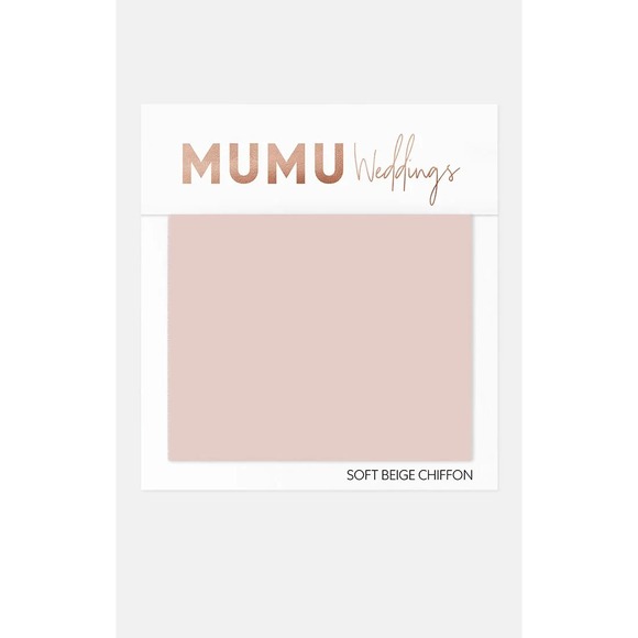 NWT Show Me Your Mumu Claire Midi Dress Soft Beige Chiffon Large Retail $188 - Picture 6 of 6